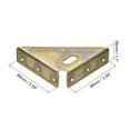 thumbnail image 2 of 2Pack Angle Corner Brackets 86mm x 86mm, Cold Rolled Steel Braces Joining Support with Screws (Colorful), 2 of 6
