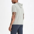 thumbnail image 5 of Men's Lightweight Fitness Running Hooded T-Shirt - Short Sleeve, Quick Dry, Sports/Leisure, S-XXXL, 5 of 8