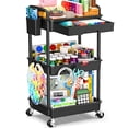 thumbnail image 1 of Carrito utilitario SUNALLY de 3 niveles con cajón y ruedas con cierre, 1 of 7