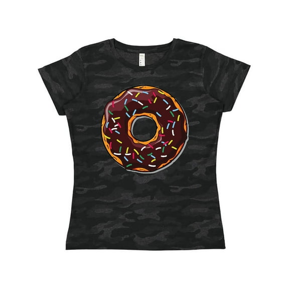 Inktastic Chololate Donut with Sprinkles Women's T-Shirt