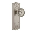 thumbnail image 3 of Grandeur Parsol_Psg_238 Parthenon Solid Brass Rose Passage Door Knob Set - Nickel, 3 of 6