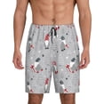 thumbnail image 1 of Fotbe Santa with Gifts Pantalones Cortos de Pijama para Hombre, Ropa de Dormir, Pantalones de Pijama Cortos para Hombre-Small, 1 of 6
