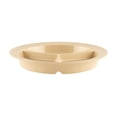 thumbnail image 3 of G.E.T. Heavy-Duty 3 Compartment Plastic Divided Compartment Plates, Deep Sided, 9", Tan (Set of 4), 3 of 4