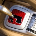 thumbnail image 4 of Real Bright Soft Car Interior Carbon Fiber Sticker DecorationRed Carbon Fiber AT Gear Shift Panel Cover For Porsche Cayenne Sport 03-10Auto Car Protection Interior Accessories, 4 of 8