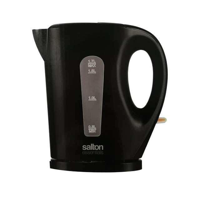 Salton Essentials EJK1821B - Bouilloire Électrique Sans Fil, Capacité de 1,7 Litre, Noire