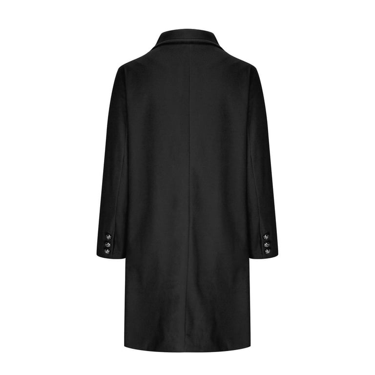 Herrnalise Women's Double Breasted Pea Coat Winter Mid-Long