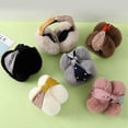 thumbnail image 3 of Orejeras cálidas de invierno para mujeres y niñas, suaves, de piel sintética, de felpa, con diadema plegable., 3 of 3