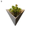 thumbnail image 2 of Zeus 1 Set Retro Triangle Wall Plant Pot Cement Flower Arrangement Hanging Flowerpot Patio Decor, 2 of 7