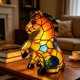 thumbnail image 5 of Stained Style Horse Night Light Resin USB Powered Table Lamp For Home Decor, 5 of 9