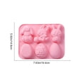 thumbnail image 3 of Easter Bunny Easter Egg Carrot Cake Silicone Knocking Molds Easter Decorative Dessert Molds Cake Baking Molds, 3 of 6