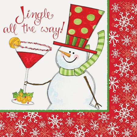 Jingle All The Way Christmas Cocktail Napkins,