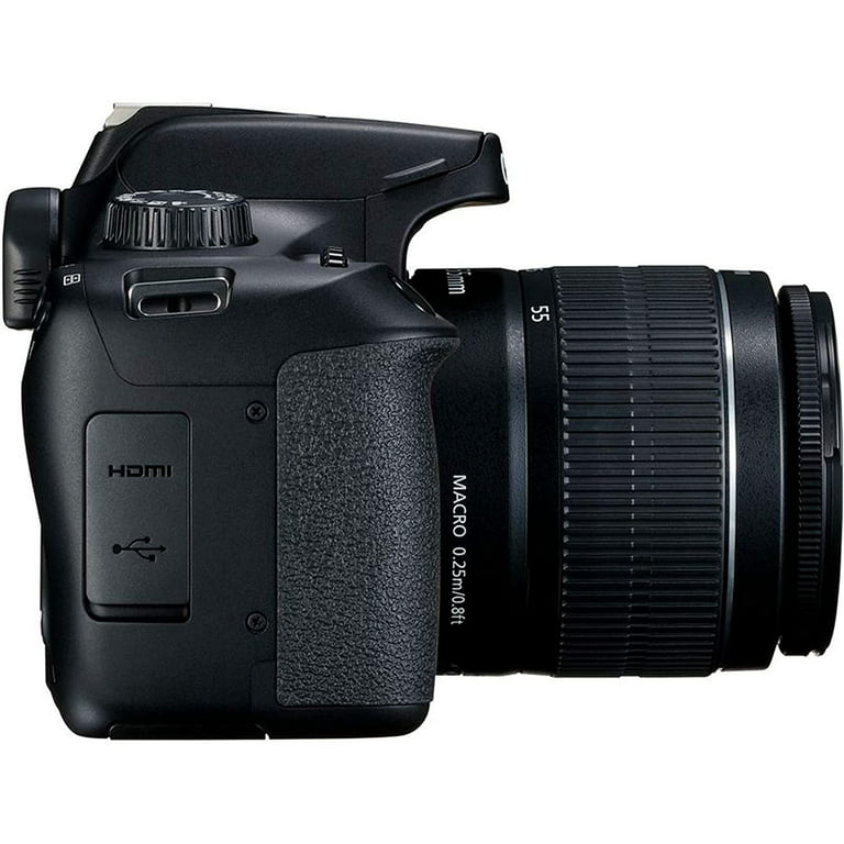 Canon EOS 4000D DSLR Camera w/Canon EF-S 18-55mm F/3.5-5.6 III Zoom Lens