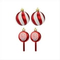 thumbnail image 2 of 15 Piezas de Adornos Navideños con Temática de Dulces, Juego de Adornos Navideños de Dulces, Decoraciones para Árboles de Navidad Festivos para el Hogar, B, 2 of 6