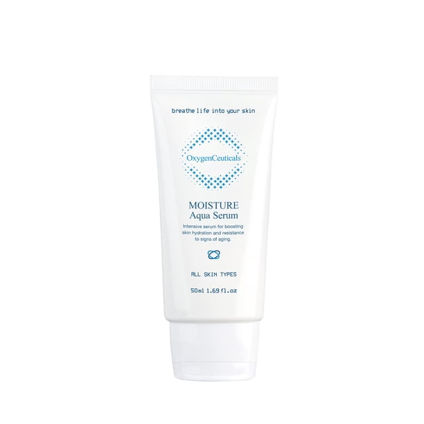 OxygenCeuticals Moisture Aqua Serum Suero en gel hidratante ultra intensivo para piel seca y escamosa 1,69 onzas (50 ml)