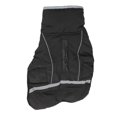 thumbnail image 1 of Chaqueta cálida con cuello de felpa Bling Bling impermeable suelto para perros pequeños y medianos color negro L, 1 of 12