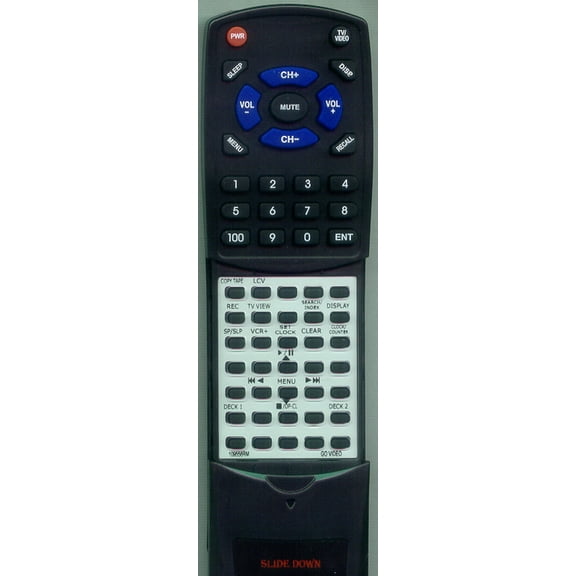 Replacement Remote for GO VIDEO 109550RM, RT109558RM, 00009B, DDV9550, DDV9485, DDV9556, DDV9475, DDV9555, DDV9650, DDV9150, DDV9558
