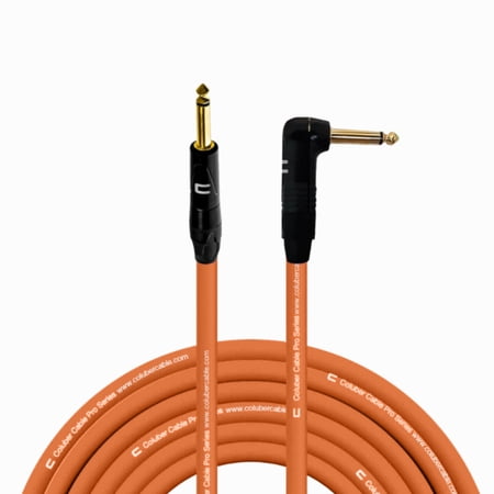 Coluber Cable 1/4" TS Male to Right Angle 1/4" TS 3-Pin Microphone Connector