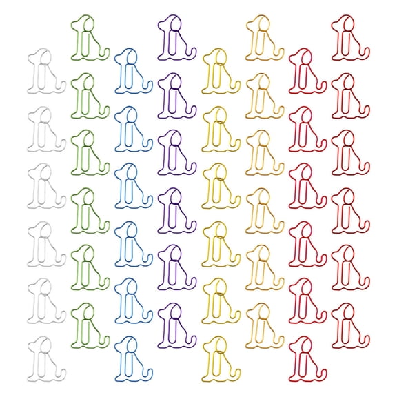 FRCOLOR 100pcs Animal Bookmarks Clips Cute Paper Clips Dog Shaped Paper Clips Fun Office Present Lovely Dog Shaped Marking Clips For Women Men Teachers Students Assorted Color