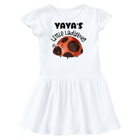 

Inktastic Yaya s Little Ladybug Gift Toddler Girl Dress