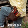 thumbnail image 4 of Camping & Hiking Gear Belt Bag for Foraging and Travel - Pouch suitable for Camping Hiking and Outdoor Adventures, 21.5cmX20cm, Brown, 4 of 9