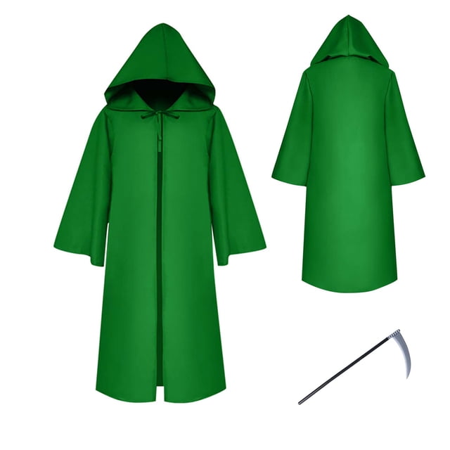 Men's And Women's Halloween Costumes Grim Cloak Hooded Cloak Jacket Coat