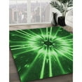 thumbnail image 3 of Ahgly Company Machine Washable Indoor Rectangle Transitional Deep Emerald Green Area Rugs, 5' x 8', 3 of 7