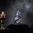thumbnail image 6 of SLYNSHome Mini Resin Halloween Gnome Figurines,Gray Spooky Ghost Dwarf Statues, Tiny Tabletop Decor Ornaments For Indoor Holiday Scene Arrangement, 6 of 7