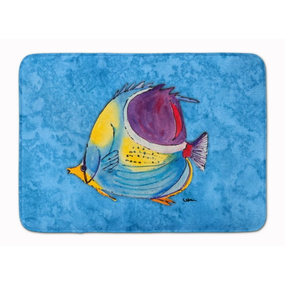 Tropical Fish Machine Washable Memory Foam Mat