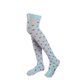 thumbnail image 1 of Sonducket 1 par de calcetines de poliéster por encima de la rodilla, calcetines elegantes hasta la rodilla, regalo de San Valentín, mangueras estampadas, Medias Corazón azul Sonducket AP009348-17, 1 of 6