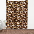 thumbnail image 4 of Ambesonne Leopard Fabric by the Yard Upholstery, Modern Circular Shapes Art, 5 Yards, Pale Vermilion Chocolate, 4 of 5