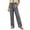 Gray, variant on Womens Pants with Pockets 100% Cotton High Waist Loose Casual Pants