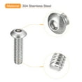thumbnail image 4 of 1/4-20x7/8" Button Head Socket Cap Screws, 50 Pack 304 Stainless Steel Screws, 4 of 5