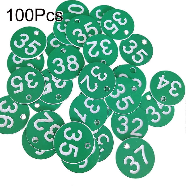 100pcs Beehive Tag Waterproof Identification Round 1-100 Numbered Mark Label Beekeeping Supplies