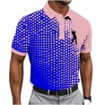 thumbnail image 2 of Blusa y camisa de manga corta con cuello vuelto para hombre, blusa informal con botones y estampado geométrico, blusa de manga corta con cuello vuelto para hombre, 2 of 5