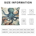 thumbnail image 6 of COMIO  Vintage Whale Decorative Throw Pillow Covers, Soft Sea Turtle Square Cushion Case Set for Couch Sofa Bedroom Living Room,Retro Seahorse Octopus Pillow Cases Pillowcases,  2pc, 6 of 6