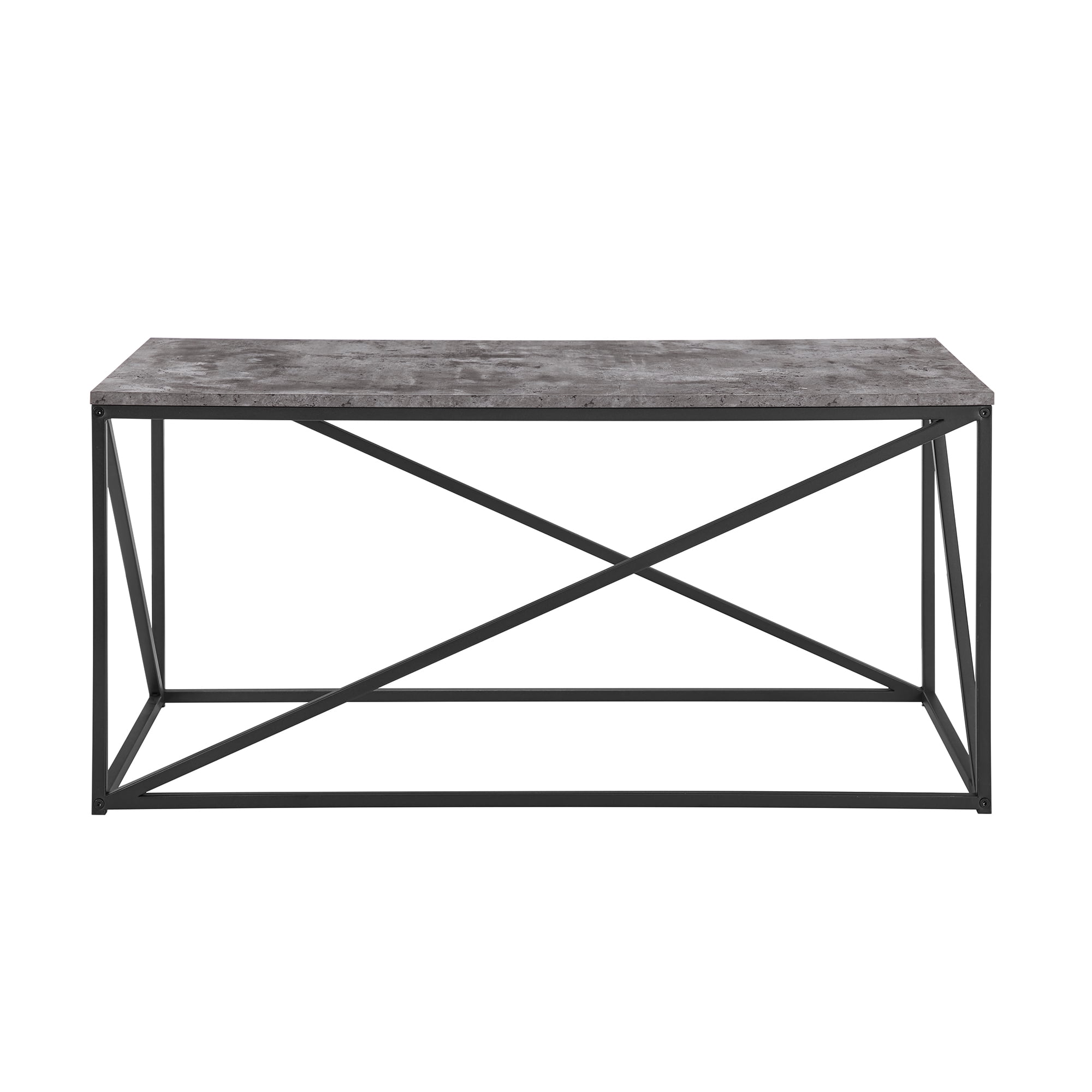 Glover Rectangle Dark Concrete Coffee Table by River Street Designs