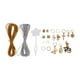 thumbnail image 3 of 300 piezas de joyería para rastas, accesorios para trenzas DIY, abalorios para el cabello, colgantes para el cabello con hilo dorado y plateado, 3 of 12