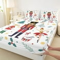 thumbnail image 3 of Feelyou Cartoon Ballet Princess Full Size Sheets for Kid, Nutcracker Royal Guarder Bed Sheets, Christmas Tree Sheet Sets, Breathable Home Decor, 4pcs, 3 of 7