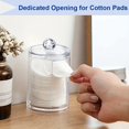 thumbnail image 2 of 1/2 Uds organizador de maquillaje redondo acrílico transparente organizador de maquillaje almohadilla de algodón soporte para hisopo caja organizadora de almohadillas de algodón almohadillas de maqui, 2 of 5