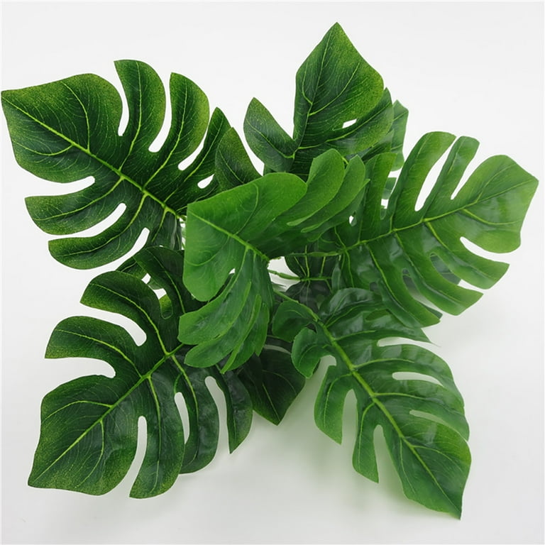 Simulated Monstera Leaf Fake Vine Plant for Home Decoration Mini