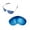 Blue, variant on Walleva Clear Replacement Lenses for Smith Serpico Sunglasses