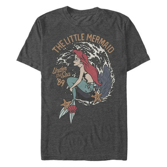 Men's The Little Mermaid Retro Ariel Under the Sea '89 Graphic T-Shirt