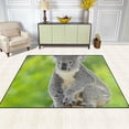 thumbnail image 3 of Coolnut Lightweight Soft Area Rugs 63 x 48 in, Koala Bear in Forest Zoo Floor Mat for Kids Playing Room Hardwood Floor Living Room Nursery Rugs, 5'3" x 4', 3 of 6
