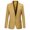 Khaki XXL, variant on Fashion Men Solid Color Long Sleeve Lapel Slim Fit Blazer Suit Coat Outwear