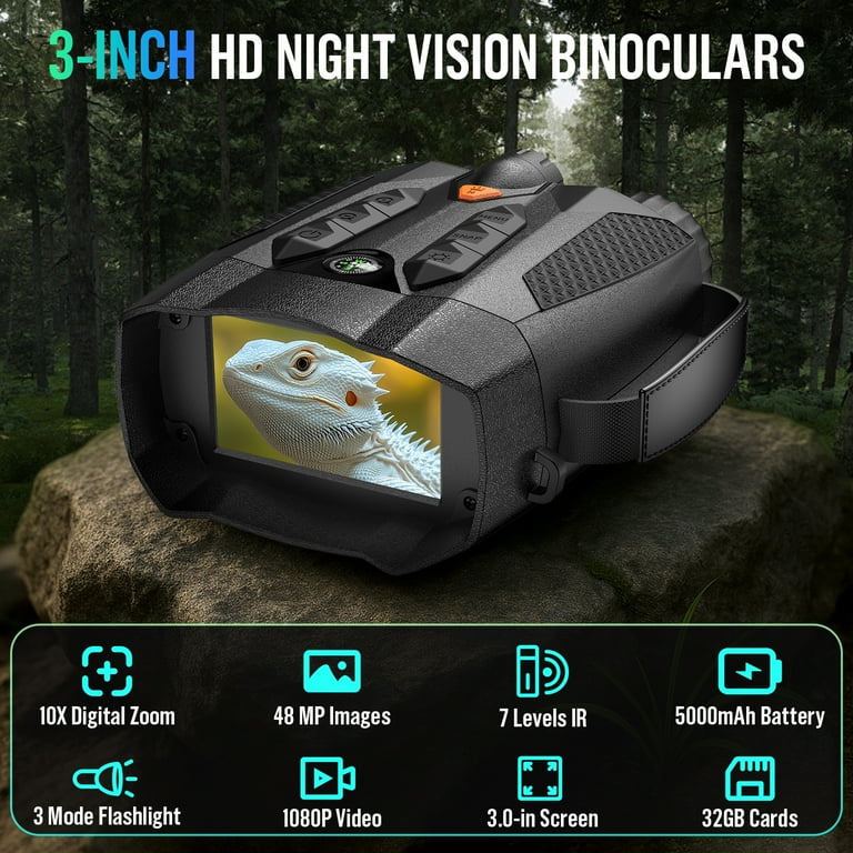 BNISE 4K Night Vision Goggles for Adult-2624FT Infrared Night