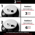 thumbnail image 4 of Starfrit Pro Food Processor & Mixer 3-in-1 Manual Food Chopper, Whisk & Salad Spinner, Ice Crushing, 2 Speeds, 1L Bowl, Salsa, Hummus, Mayo & Dressing, 4 of 13