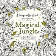 Magical Jungle: An Inky Expedition and Coloring Book for Adults, Pre-Owned (Paperback)