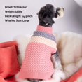 thumbnail image 3 of Dogs Sweaters for Small Dog Pink Dog Turtleneck Knitwear Cat Sweater, 3 of 7
