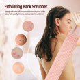 thumbnail image 6 of Exfoliating Glove and Bath Sponge Set for Shower, TRIANU Exfoliating Back Scrubber, Bath Back Scrubber for Men and Women, Pink, 6 of 8