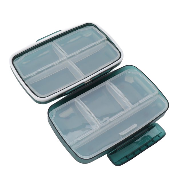 Estuche para medicamentos 8 compartimentos Dispensador diario de tabletas Sellado de silicona Limpio e higiénico para el hogar o los viajes ANGGREK Otros